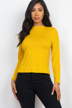Load image into Gallery viewer, Mock Neck Solid Long Sleeve Top