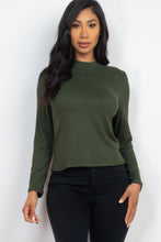 Load image into Gallery viewer, Mock Neck Solid Long Sleeve Top