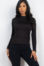 Load image into Gallery viewer, Mock Neck Solid Long Sleeve Top