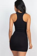 Load image into Gallery viewer, Ribbed Split Neck Tank Mini Dress