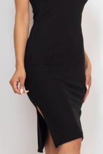 Load image into Gallery viewer, Ribbed Side Slit Tank Midi Dress