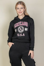 Load image into Gallery viewer, Graphic Drop Shoulder Pull Over Hoodie