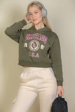 Load image into Gallery viewer, Graphic Drop Shoulder Pull Over Hoodie
