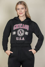 Load image into Gallery viewer, Graphic Drop Shoulder Pull Over Hoodie