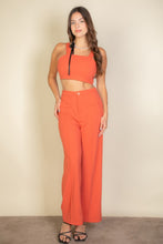 Load image into Gallery viewer, Solid Tank Top &amp; Wide Leg Pants