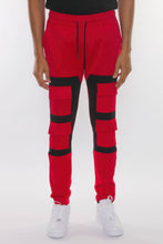 Load image into Gallery viewer, Color Block Cargo Track Pant