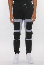Load image into Gallery viewer, Color Block Cargo Track Pant