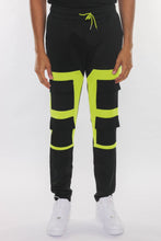 Load image into Gallery viewer, Color Block Cargo Track Pant