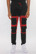 Load image into Gallery viewer, Color Block Cargo Track Pant