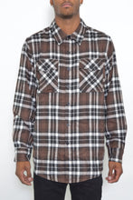 Load image into Gallery viewer, Regular Fit Checker Plaid Flannel Long Sleeve