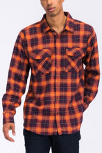 Load image into Gallery viewer, Regular Fit Checker Plaid Flannel Long Sleeve