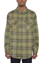 Load image into Gallery viewer, Regular Fit Checker Plaid Flannel Long Sleeve