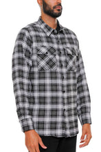 Load image into Gallery viewer, Regular Fit Checker Plaid Flannel Long Sleeve