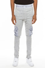 Load image into Gallery viewer, Heathered Cotton Blend Joggers