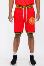 Load image into Gallery viewer, Mens Black And Gold Detail Shorts