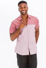 Load image into Gallery viewer, 2 Tone Short Sleeves Shirts