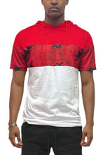 Load image into Gallery viewer, Camo And Solid Design Block Hooded Shirt