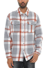 Load image into Gallery viewer, Mens Checkered Soft Flannel Shacket