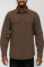 Load image into Gallery viewer, Mens Solid Flannel Shirt