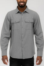 Load image into Gallery viewer, Mens Solid Flannel Shirt