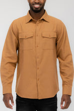 Load image into Gallery viewer, Mens Solid Flannel Shirt