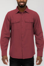 Load image into Gallery viewer, Mens Solid Flannel Shirt