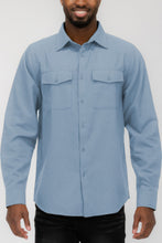 Load image into Gallery viewer, Mens Solid Flannel Shirt