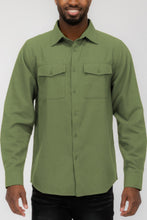 Load image into Gallery viewer, Mens Solid Flannel Shirt