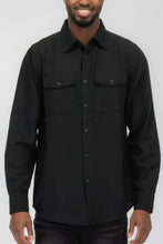 Load image into Gallery viewer, Mens Solid Flannel Shirt