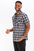 Load image into Gallery viewer, Mens Checkered Button Down Shirt