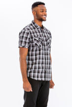 Load image into Gallery viewer, Mens Checkered Button Down Shirt