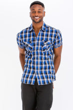 Load image into Gallery viewer, Mens Checkered Button Down Shirt