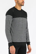 Load image into Gallery viewer, Round Neck Striped Sweater