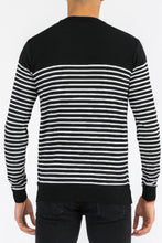 Load image into Gallery viewer, Round Neck Striped Sweater