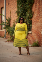 Load image into Gallery viewer, Avenue Goddesses Collection , Solar Stripe Goddess Dress