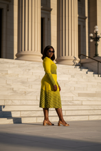 Load image into Gallery viewer, Avenue Goddesses Collection , Solar Stripe Goddess Dress