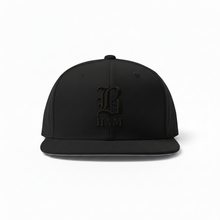 Load image into Gallery viewer, B HAM Snapback Hat Black
