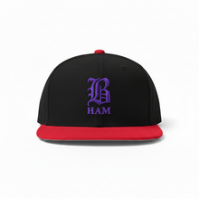 Load image into Gallery viewer, B HAM Snapback Hat Purple