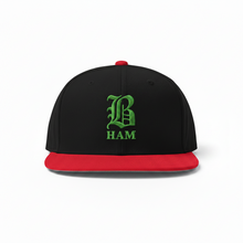 Load image into Gallery viewer, B HAM Snapback Hat Green