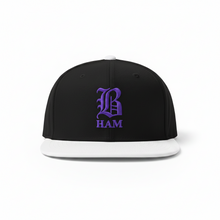 Load image into Gallery viewer, B HAM Snapback Hat Purple