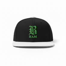 Load image into Gallery viewer, B HAM Snapback Hat Green