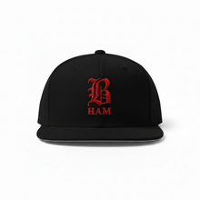 Load image into Gallery viewer, B HAM Snapback Hat Red