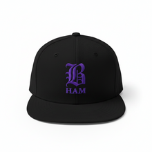 Load image into Gallery viewer, B HAM Snapback Hat Purple