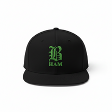 Load image into Gallery viewer, B HAM Snapback Hat Green