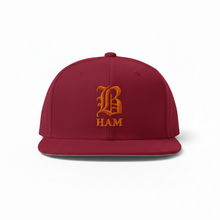 Load image into Gallery viewer, B HAM Snapback Hat Orange