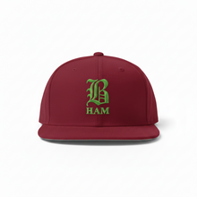Load image into Gallery viewer, B HAM Snapback Hat Green
