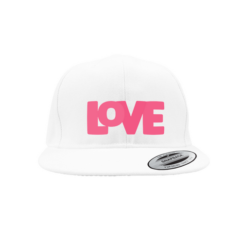 Love Snapback Caps (Pink)