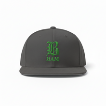Load image into Gallery viewer, B HAM Snapback Hat Green