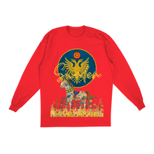 Load image into Gallery viewer, Apparel-DTG-LongSleeveTee-Oversized-ShakaWear-SHMHLS-S-Red-Mens-CF-20250904113928515