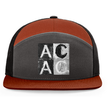 Load image into Gallery viewer, TruckerCap-DTF-Richardson-168-Charcoal/BurntOrange/Black-2025100615385839